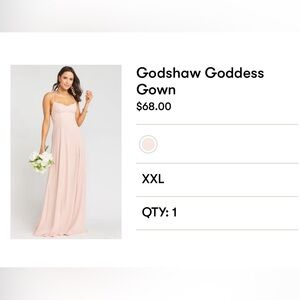 Bridesmaid, formal, prom dress